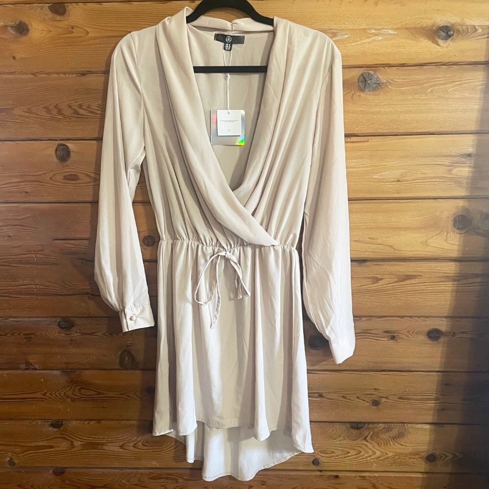 Missguided Cream Mini Dress